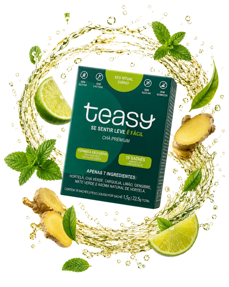 Produto Teasy — caixa de chá premium